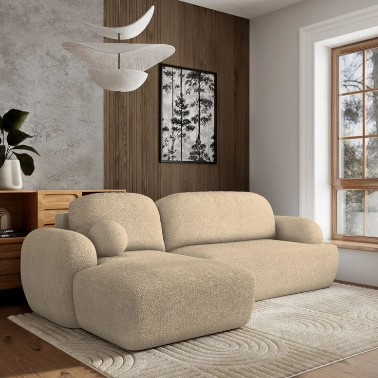 Masseno Ecksofa MODENZA mit Schlaffunktion L-Form, Sofa mit Bettkasten – Bild 1