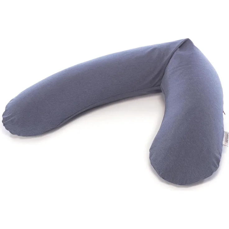 Theraline 'Melange' Das Original Stillkissen navy blau, mit Polyester-Hohlfaser
