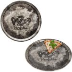 MamboCat Pizzateller 2x Perfetto Pizzateller Schwarz Ø 31,5 cm 2 Personen Porzellan