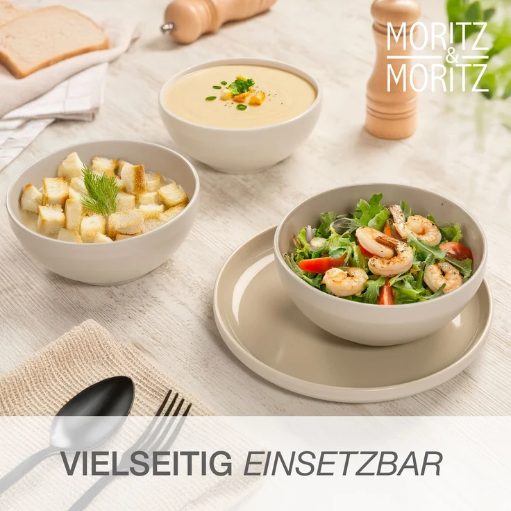 Moritz & Moritz CAVO Müslibowl 6er Pack - Sand – Bild 5