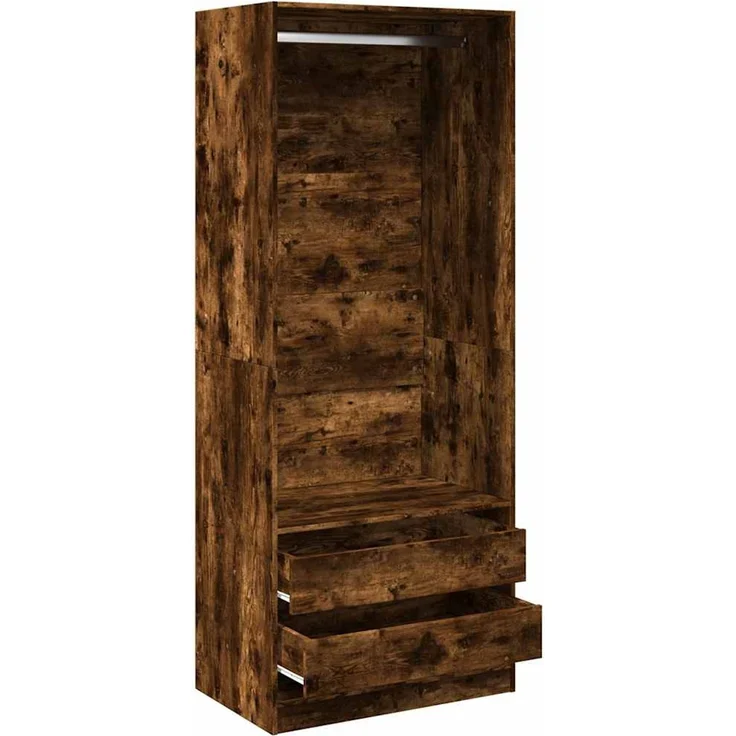 vidaXL Kleiderschrank Räuchereiche 80x50x200 cm Holzwerkstoffs 3307751 – Bild 5