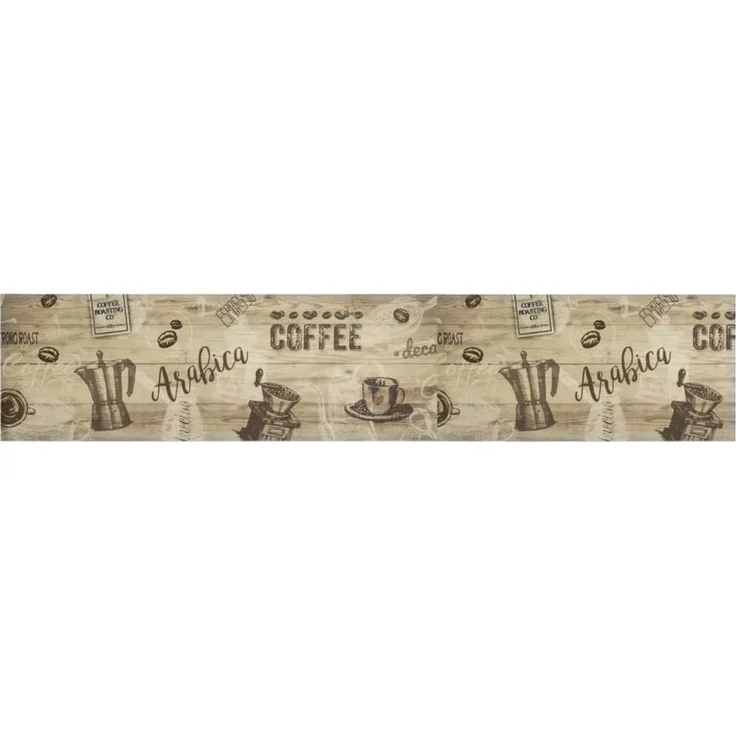 vidaXL Küchenteppich Waschbar Kaffee Braun 60x300 cm Samt 4005580 – Bild 2