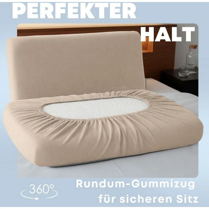 SEI Design Kissenbezüge Kissenbezug Spannbezug 2-er Pack für Gesundheitskissen – 40x60 cm, (2 Stück), Bezug ist geeignet für Nackenkissen ergnonomische Kissen Schlafkissen – Bild 1