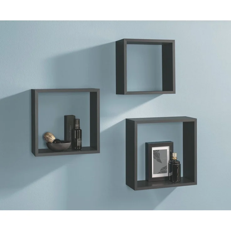 Dolle Würfelregal Frame 30 x 30 cm schwarz 3er-Set – Bild 1