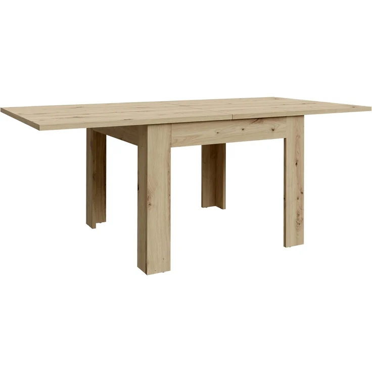 Forte NUORI Esstisch 90 100, Esstisch ausziehbar, Esszimmer, Holzwerkstoff, Artisan Eiche Holzdekor, 95 cm breit x 74,8 cm hoch x 95 cm tief – Bild 6