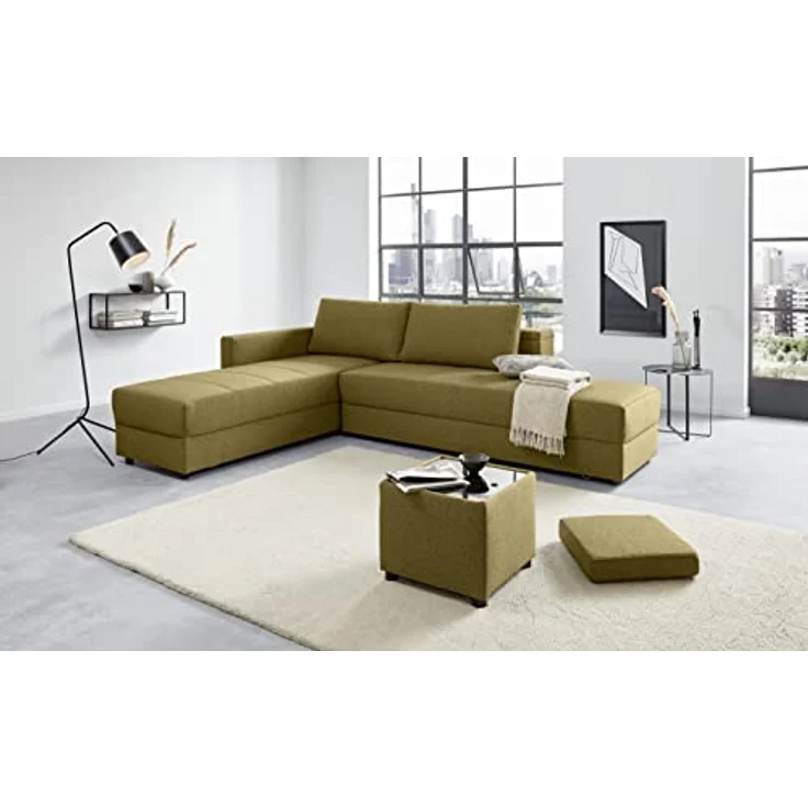 LOOKS by Wolfgang Joop Looks III Designer Sofa mit Boxspringfederung, Ecksofa mit Bettfunktion, braun, 287x229x77 cm – Bild 2