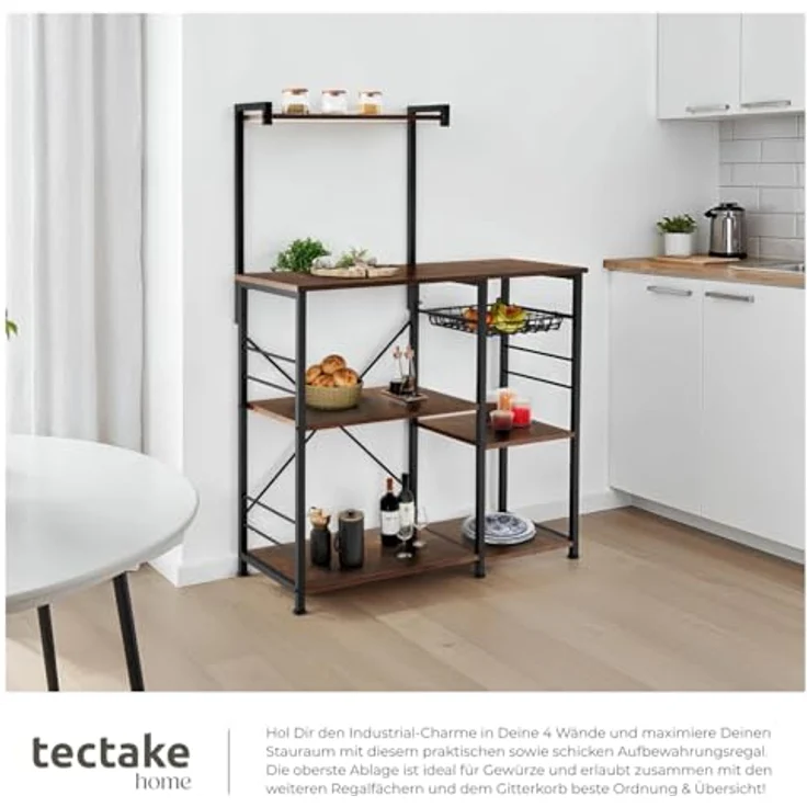 tectake Küchenregal Crawley, Einzelstück, Industrial Style – Bild 8