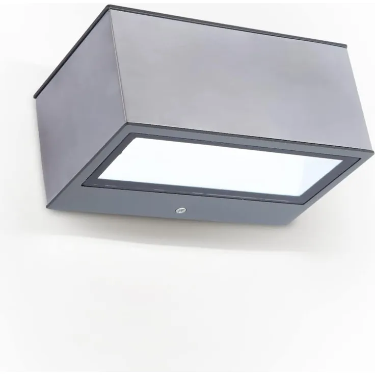 Außenwandleuchte, LEDs/230V/10,5W, 4000K, GEMINI Edelstahl Edelstahl 10,5W, 500 lm, 4000K B 140, H 65, T 89
