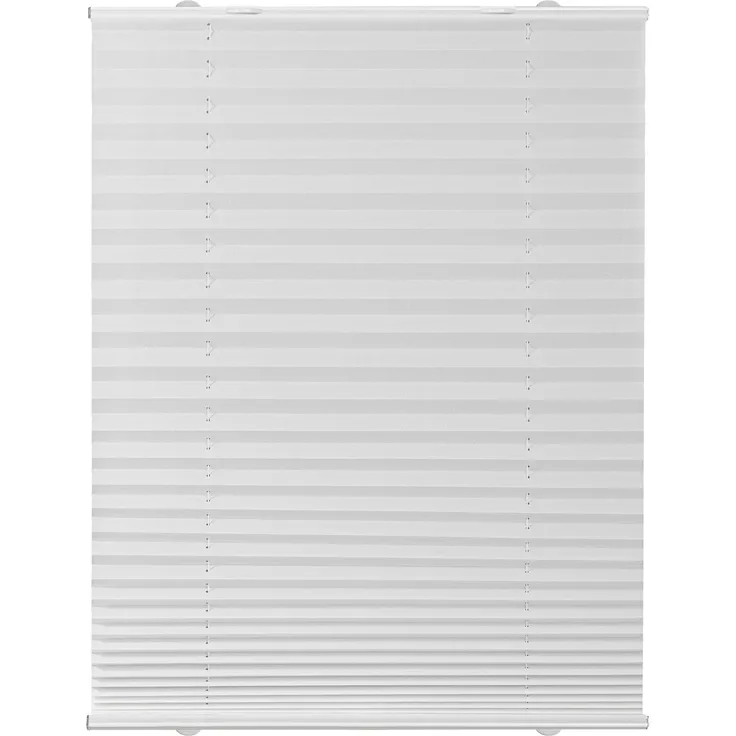 Lichtblick Sonnenschutzsysteme GmbH Plissee Dublin 55 cm x 130 cm (BxL) Weiß Tageslicht - Blickdicht; Saugnapf direkt am Fenster; flexibel einsetzbar