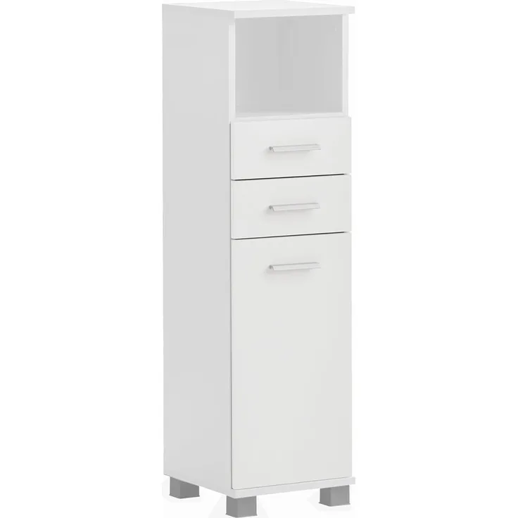 Schildmeyer Palermo Highboard 158817, Mattweiß, 30,3 x 32,6 x 110,5 cm