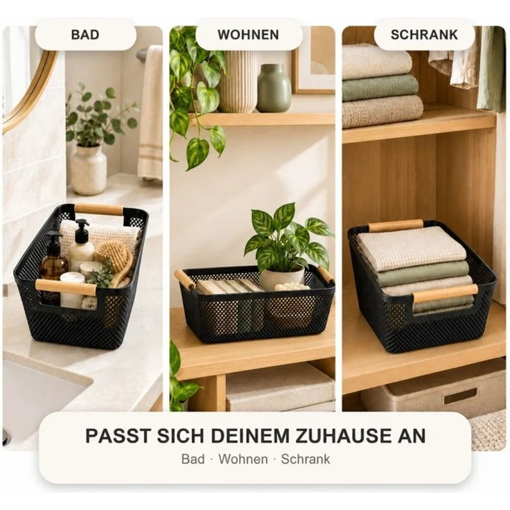 Relaxdays Aufbewahrungskorb 6er Set – Bild 6
