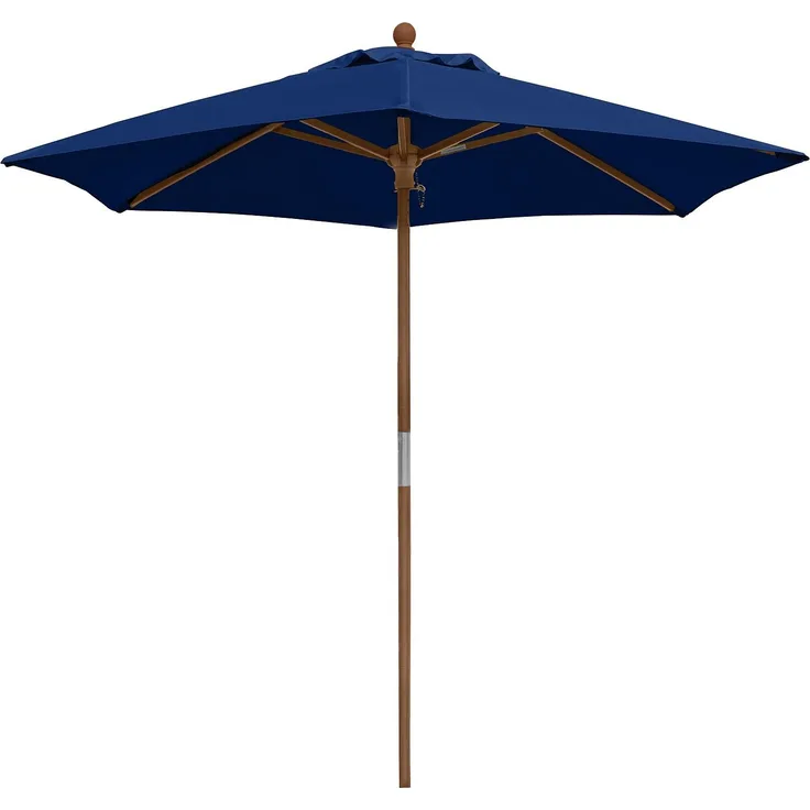 Navy Blau - anndora Sonnenschirm 2,1m rund Navy Blau Winddach UV-Schutz