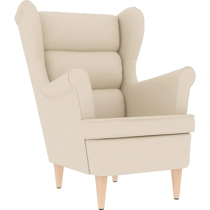 vidaXL Sessel Weiß 74x84x100 cm Leinen 4016907 – Bild 1