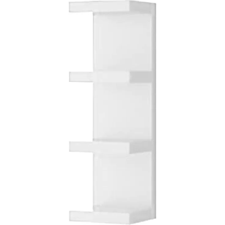 Homemania HOMSAN_051 Regal mit Kamm, zur Wanddekoration, Schlafzimmer, Büro-MDF, Weiß, 25,5 x 93 x 23,7 cm