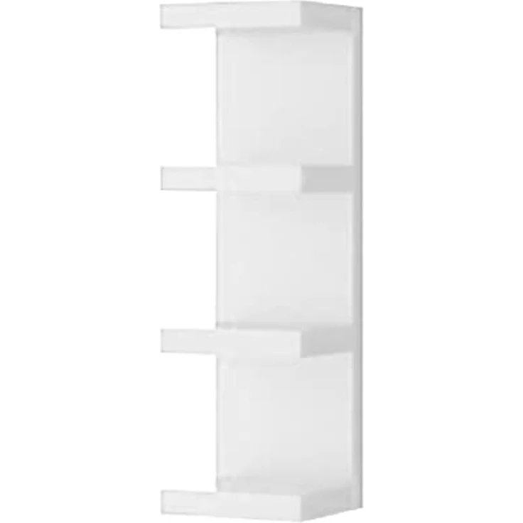 Homemania HOMSAN_051 Regal mit Kamm, zur Wanddekoration, Schlafzimmer, Büro-MDF, Weiß, 25,5 x 93 x 23,7 cm – Bild 1