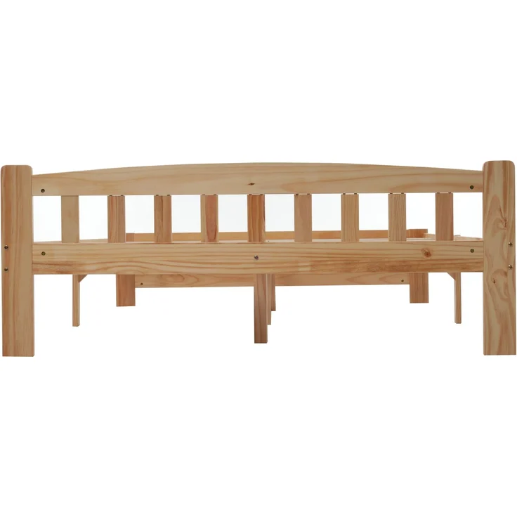 Doppelbett 140x200 cm Futonbett Kiefer Massivholz Naturholz Lattenrost robust Schlafzimmerbett – Bild 8