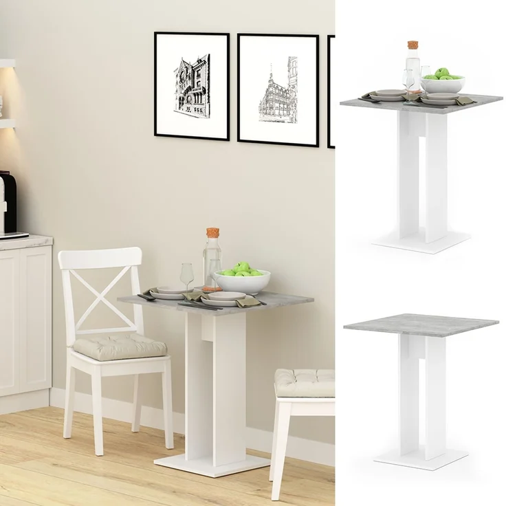 Esstisch Repose Beton 65 x 65 cm Vicco – Bild 2