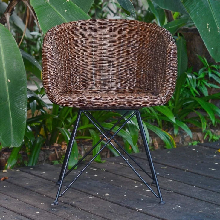 Echt Rattan Sessel Paris – Bild 3