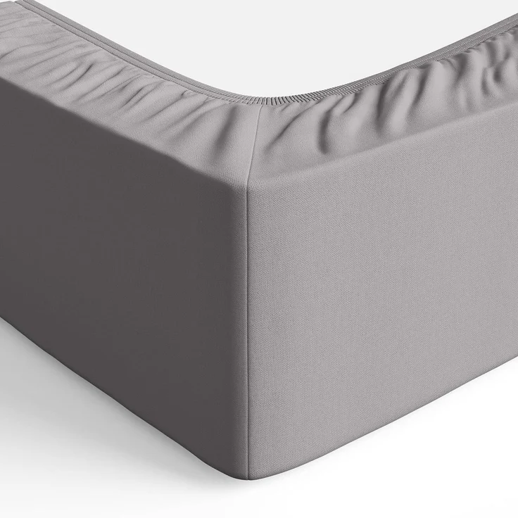 Amazon Basics Einzelnes Mikrofaser-Spannbettlaken - Dunkelgrau, Doppelbettgröße (135 x 190 x 30 cm), Leicht, Weich und Knitterfrei – Bild 4