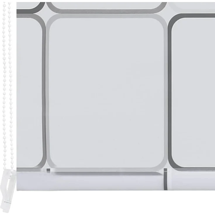 vidaXL Duschrollo 80x240 cm Quadratmuster 142847 – Bild 6