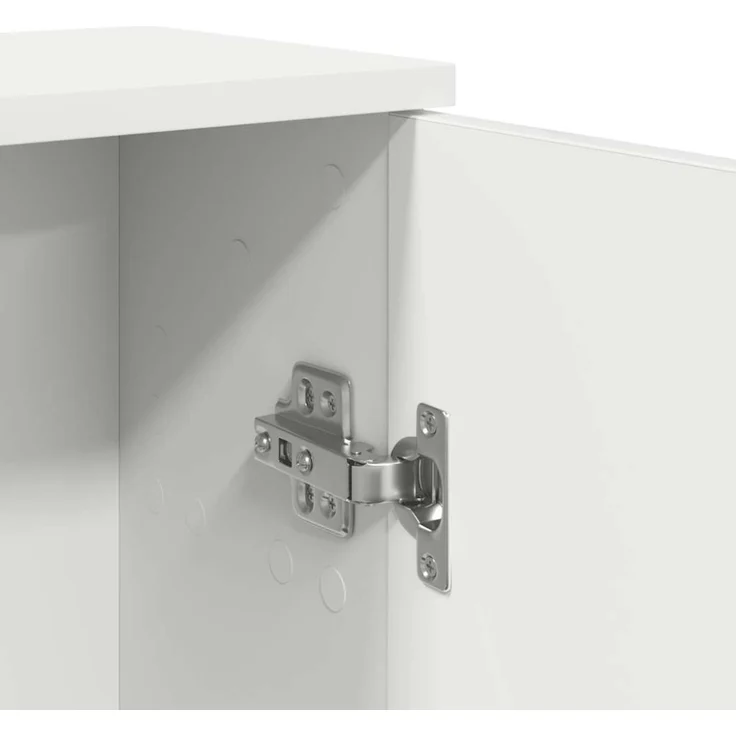 vidaXL Badezimmerschrank mit Rollenhalter Weiß 39x22x90 cm 858524 – Bild 8