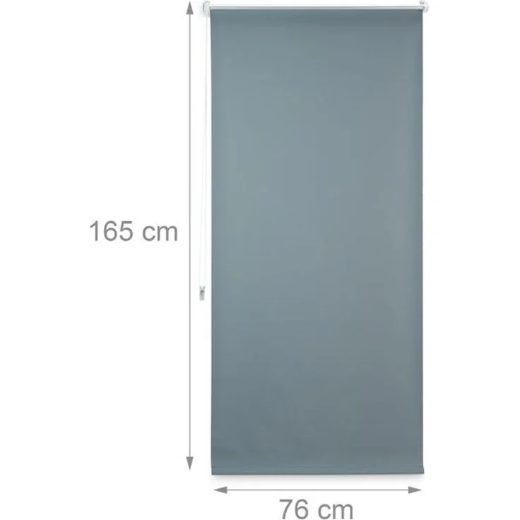 Relaxdays Verdunkelungsrollo grau 60 bis 120 breit – Bild 3