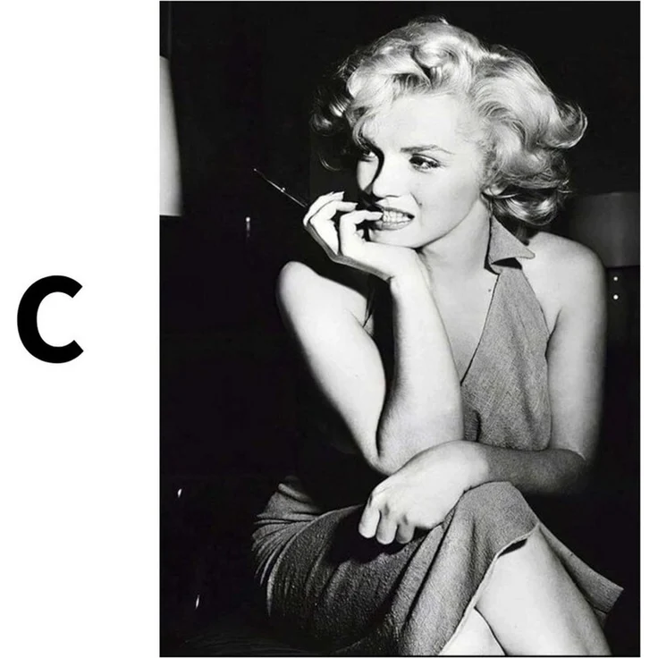 JUSTGOODMOOD Poster Marylin Monroe Wandbilder Wohnzimmer Schlafzimmer Deko Print Bilder oh, B (1 St) – Bild 4