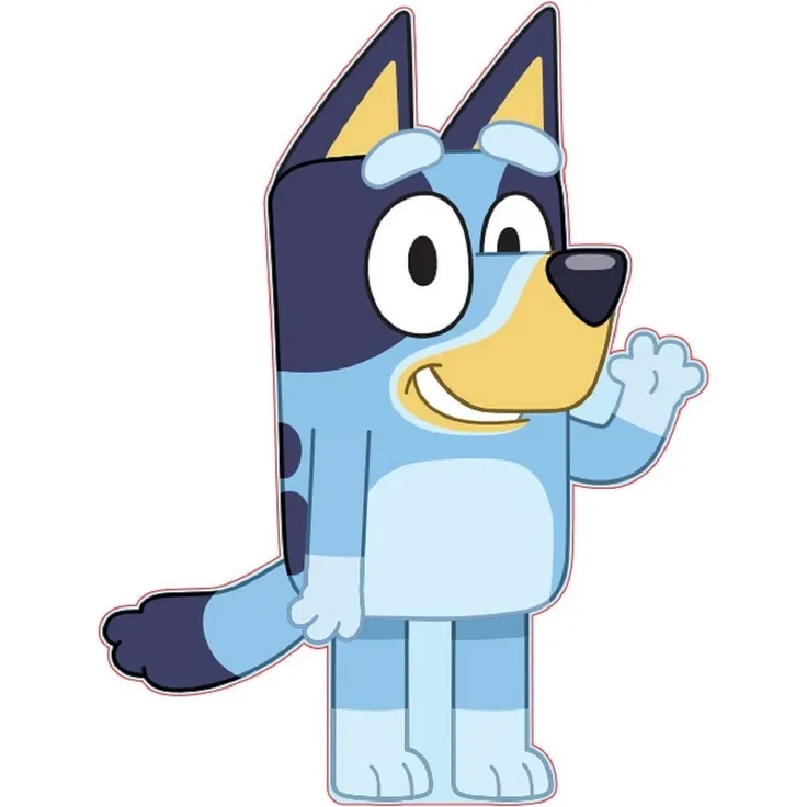 Bluey Dekokissen Dekokissen in 3D-Optik für Sofa & Bett