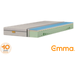 Emma 'One Hart' Viscoschaum-Matratze, 160x200 cm, 85 % Polyester / 15 % Polypropylen, Weiß