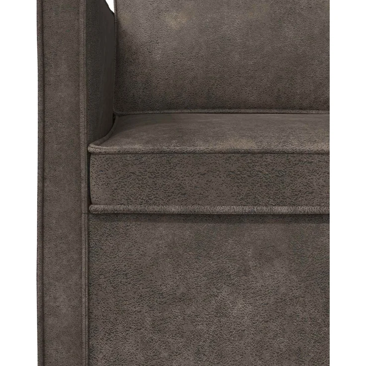 vidaXL 2-Sitzer Sofa Dunkelgrau 150 x 81 x 82 cm Kunstwildleder 42040997 – Bild 5