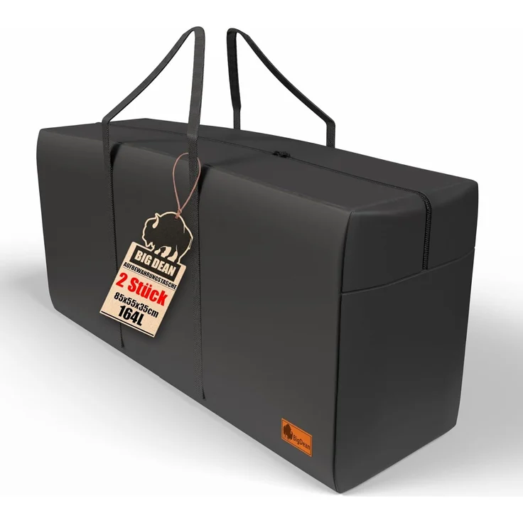 BigDean Aufbewahrungstasche 2 Stück Große Aufbewahrungstaschen 85x55x35 cm (2-tlg, Aufbewahrungstasche/n), Robust, Langlebig, Transport, Lagerung, Faltbar Platzsparend – Bild 1
