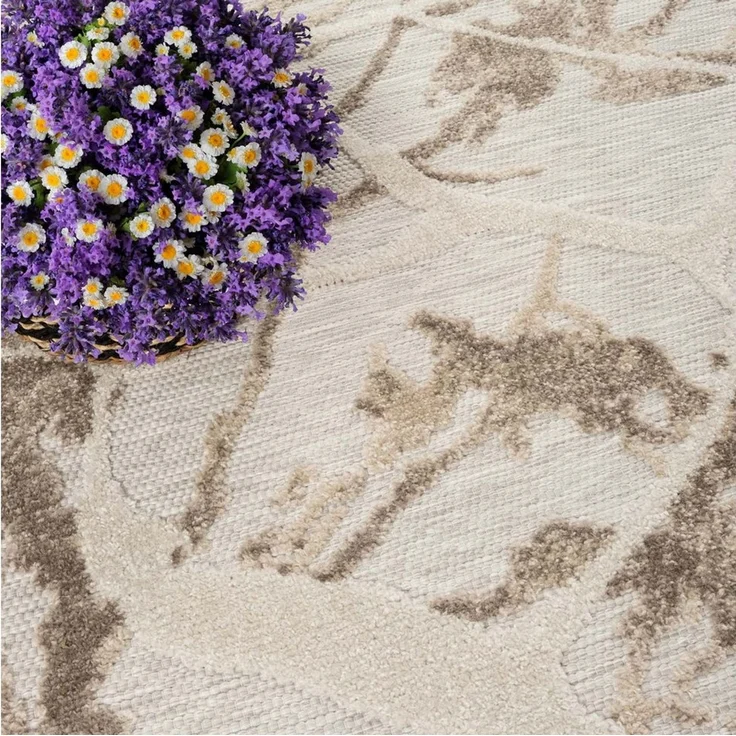 TaraCarpet Teppich TaraCarpet In und Outdoor Teppich Fantasy Marmor, rechteckig, Höhe: 5 mm, Mamor grau Wohnzimmer Balkon Terasse Esszimmer 160X230 – Bild 3