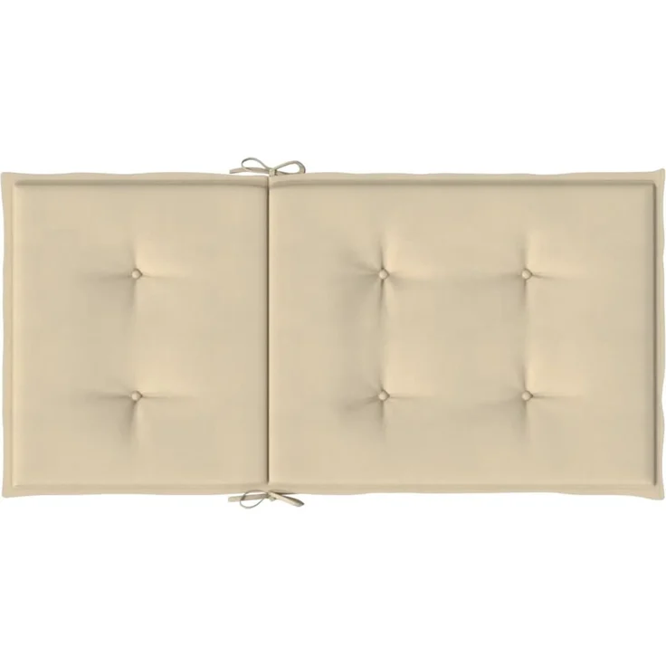 vidaXL Gartenstuhlauflagen für Niedriglehner 4 Stk. Beige 100x50x3 cm 47565 – Bild 7