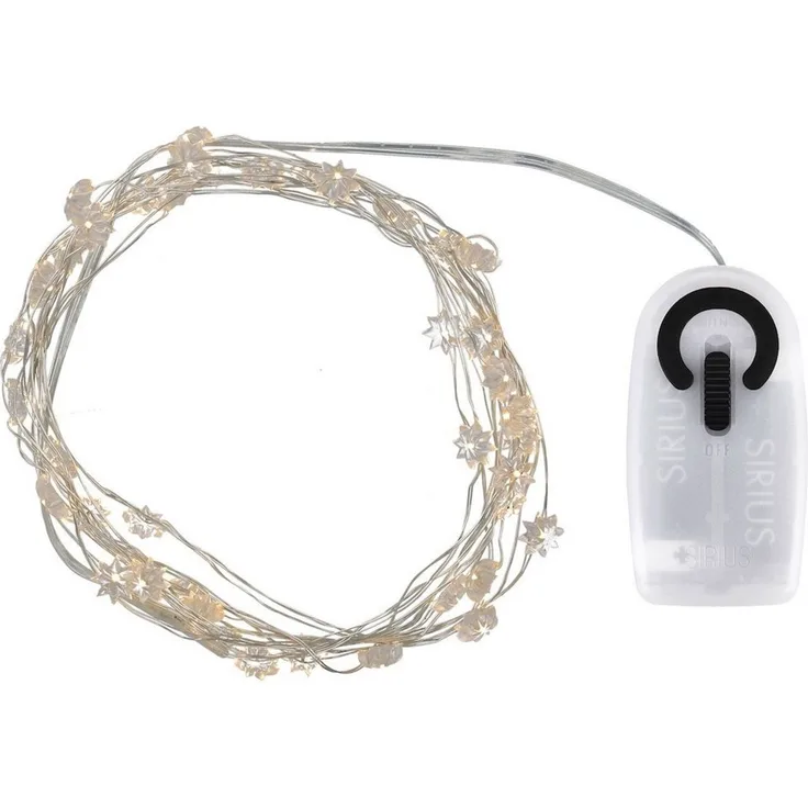 Sirius Home A/S LED-Lichterkette Silke Blumen batteriebetrieben, 40-flammig