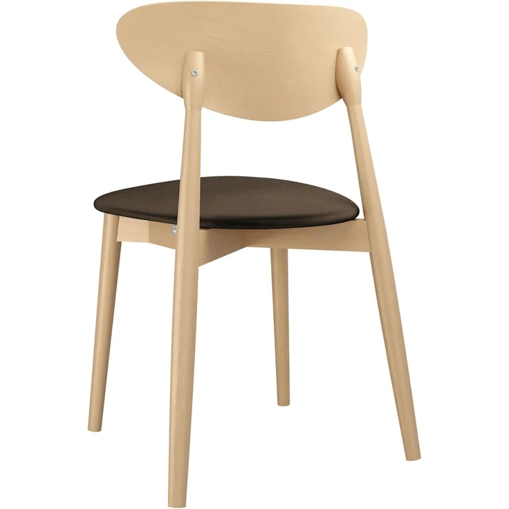 Esszimmerstuhl Bretoka C, Stuhl aus Buchenholz für Küche, Restaurant (Buche / Magic Velvet 2205) – Bild 5