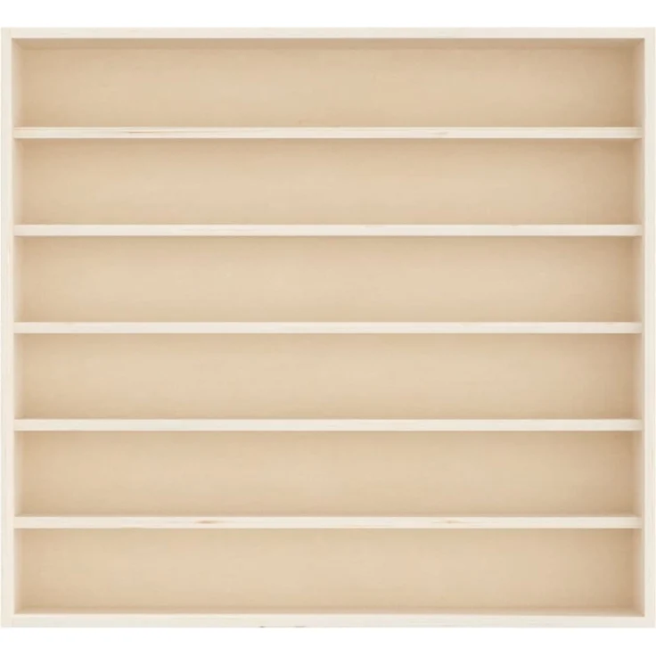 vidaXL Sammlervitrine aus Holz mit 6 Regalen 60x8,5x55 cm 4017382 – Bild 3