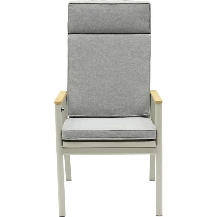 LC Garden 'Mira' Gartenstuhl, 4 Stk, verstellbar, Taupe, 109 x 60 x 67 cm