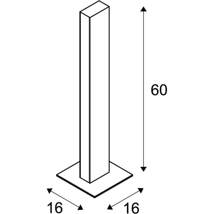 SLV No. 232185 H-POL Wege- und Standleuchte zweiflammig LED 3000K anthrazit 66cm – Bild 4