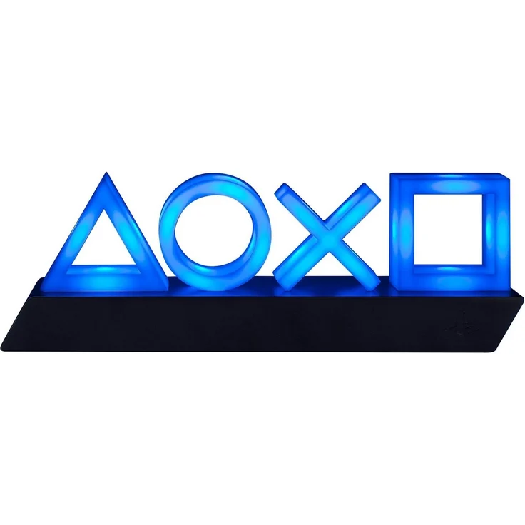 Paladone LED Nachttischlampe PlayStation 5 Icons Light mit Musikreaktions-Modus, LED fest integriert, blau, Offizielles PlayStation-Produkt – Bild 5