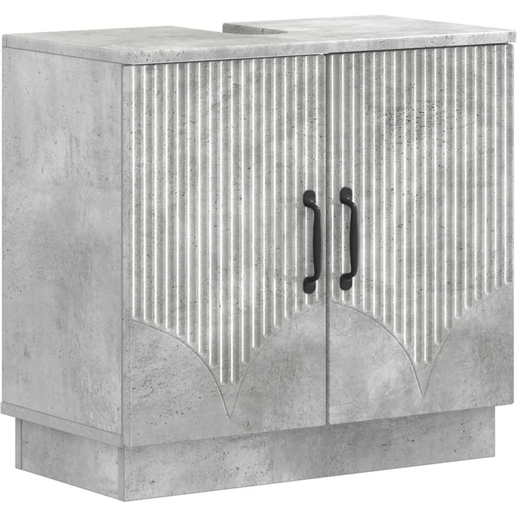vidaXL 3-teiliges Badezimmer-Schranksystem HOORN Betongrau 3417471 – Bild 4
