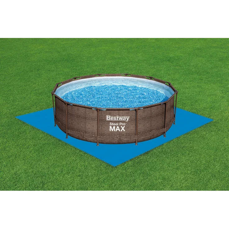 Bestway Pool-Bodenschutzfliesen Set 9 Stück á 50 x 50 cm, blau – Bild 5