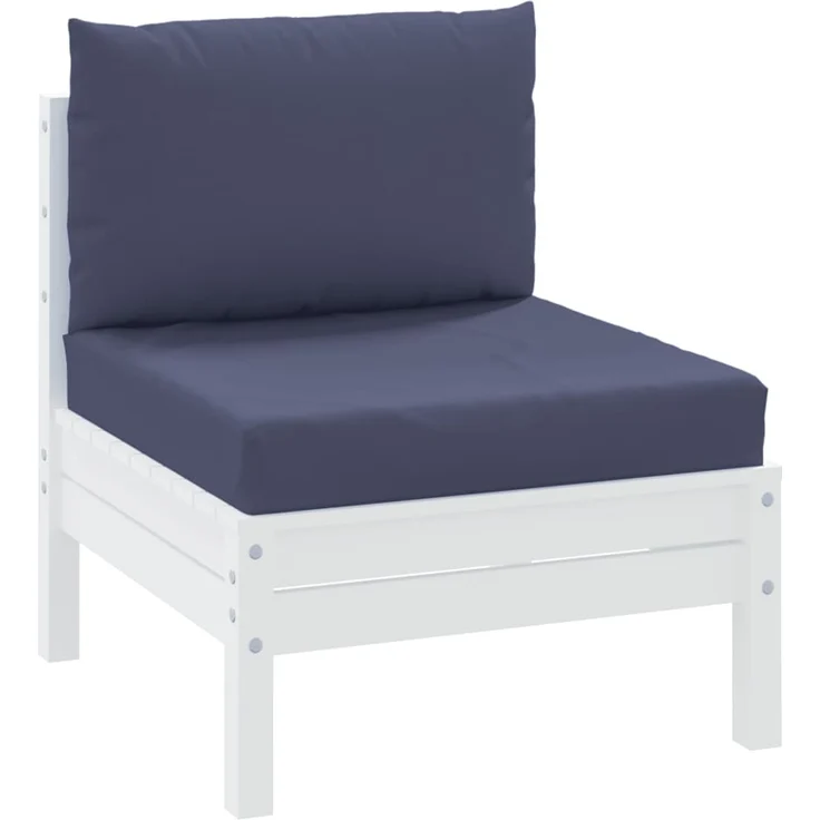 vidaXL Palettenkissen 2 Stk. Marineblau Stoff 379148 – Bild 2