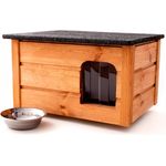 QLS Tierhaus Outdoor, Katzenhaus Katzenhütte Katzenhöhle für draußen winterfest isoliert