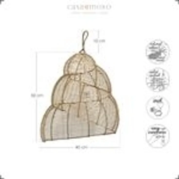 Rattan Lampe Mamuju – Bild 4