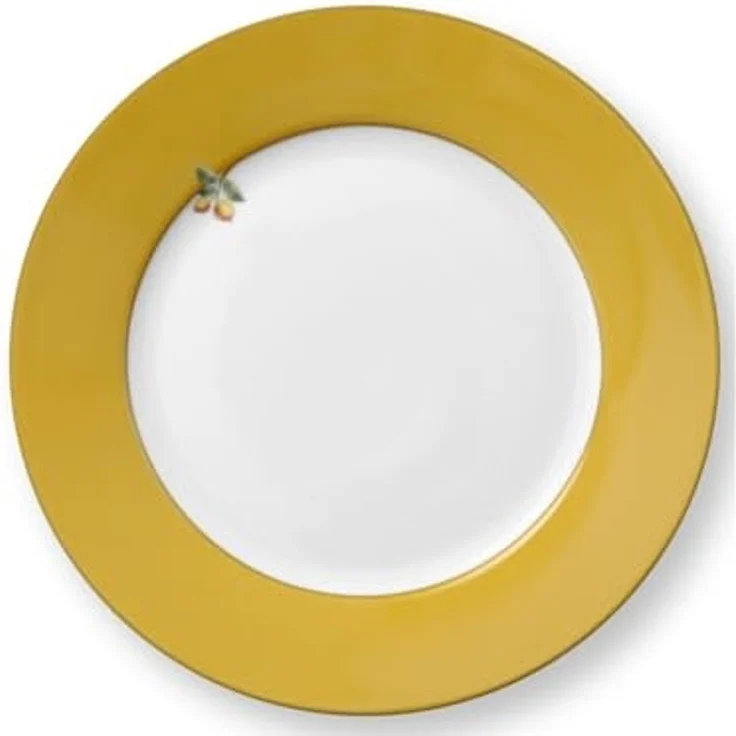 PiP Studio Frühstücksteller Lily&Lotus Uni Yellow Frühstücksteller 21cm – Bild 1