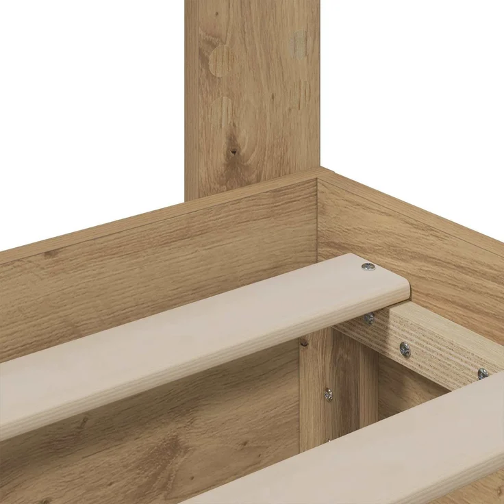 vidaXL Bed Frame with Storage and Headboard Artisan Oak 160 x 200 cm 3445811 – Bild 8