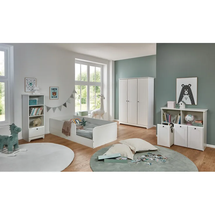 Kinderzimmermöbel-Set »Thilo« 4-teilig, Landhausstil Weiß, Soft-Close, Arthur Berndt