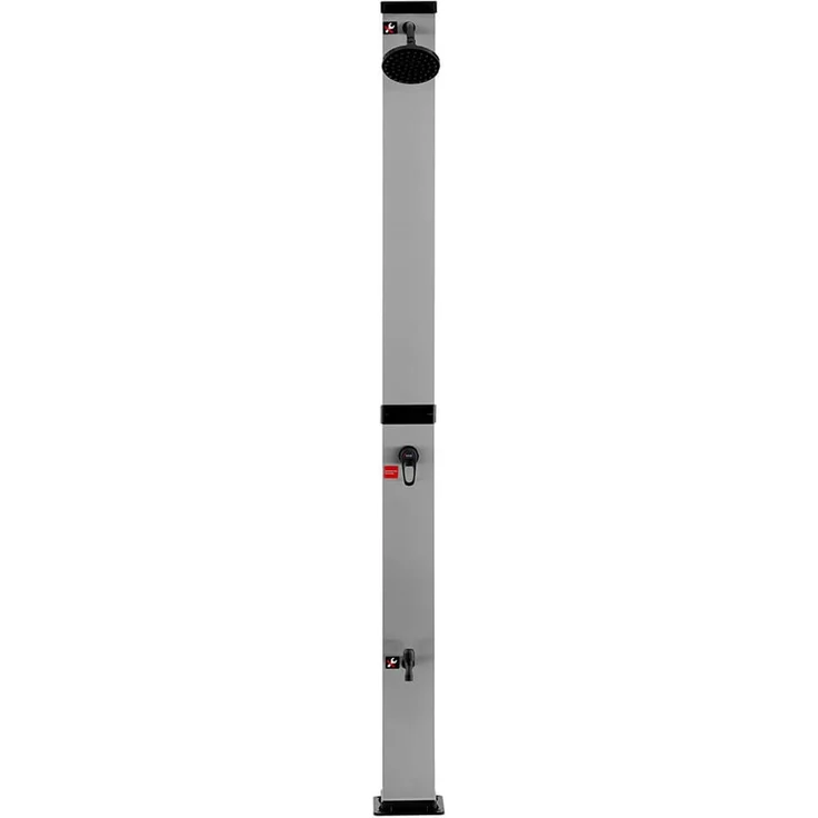 HOME DELUXE Solardusche OLYMP - Gebürstetes Nickel / Schwarz – Bild 4