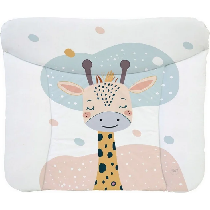Ceba Baby® weiche Wickelauflage 75x72 cm - Baby Wickelunterlage - Wickeltischauflage für Junge und Mädchen - Wasserdicht, abwaschbar - OEKO-TEX® Standard 100 - Made in EU - Träumende Giraffe – Bild 1
