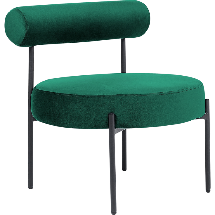Sessel ALPHA Samtstoff Smaragdgrün